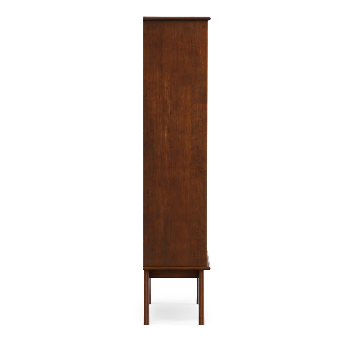 Medium Auburn Brown | Draper Wide Bookcase