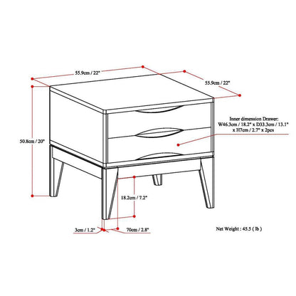 Walnut Brown | Harper End Table