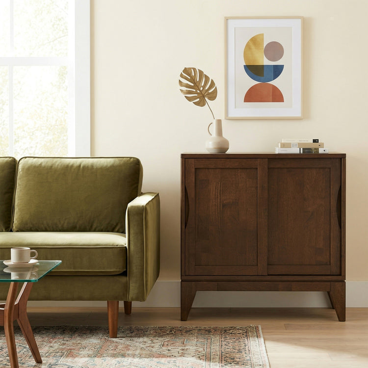 Walnut Brown | Harper Low Storage Cabinet