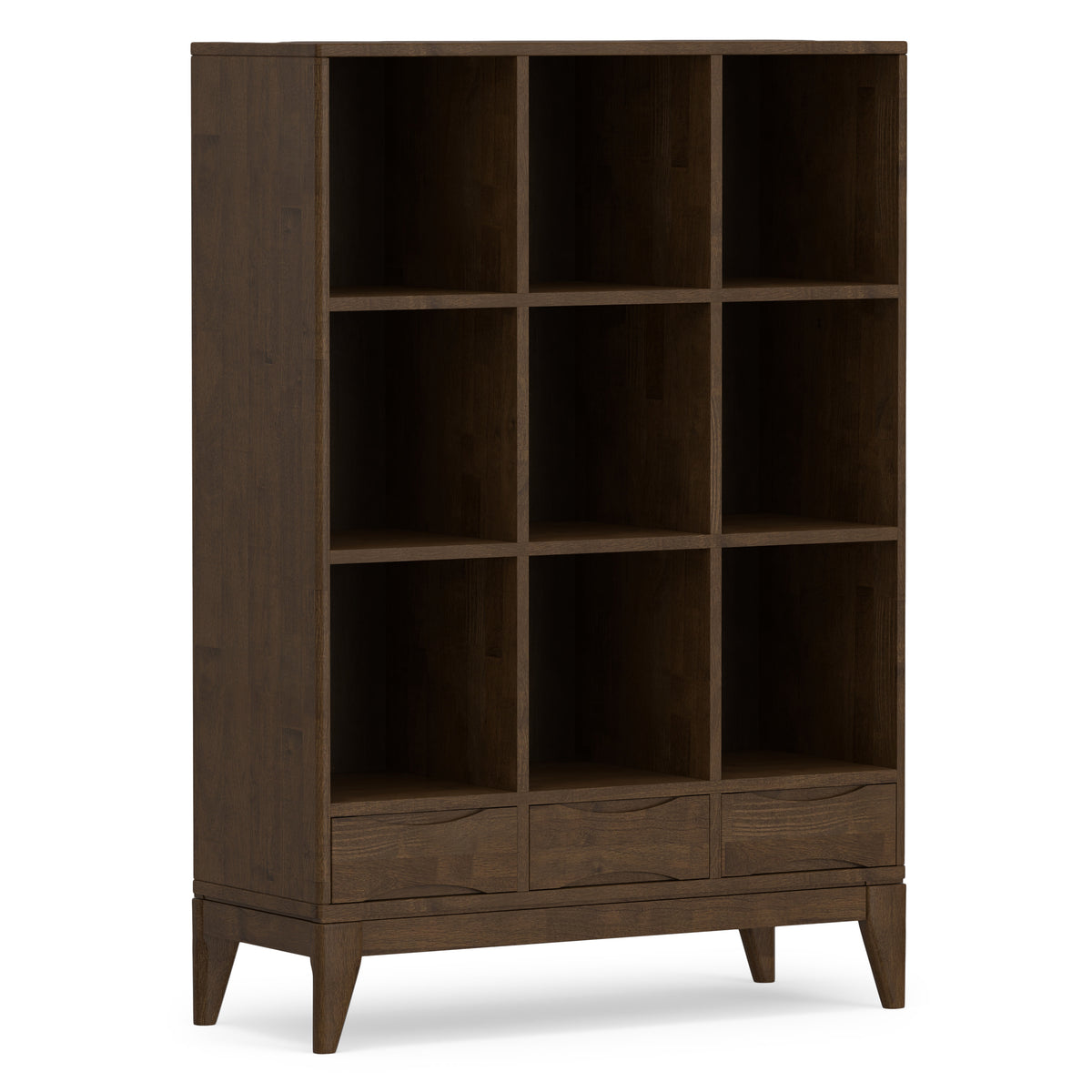 Walnut Brown | Harper Cube Bookcase