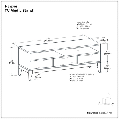 Walnut Brown | Harper TV Stand
