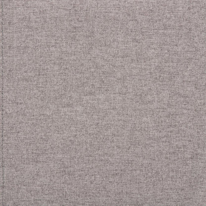 Cloud Grey Linen Style Fabric | Hamilton Vegan Leather Storage Ottoman