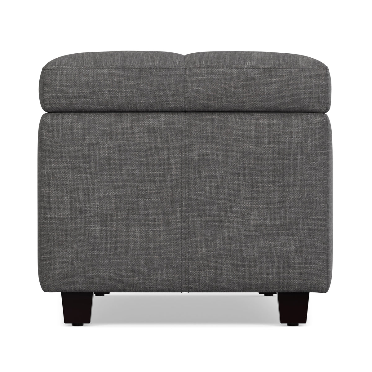 Slate Grey | Castleford Storage Ottoman in Linen