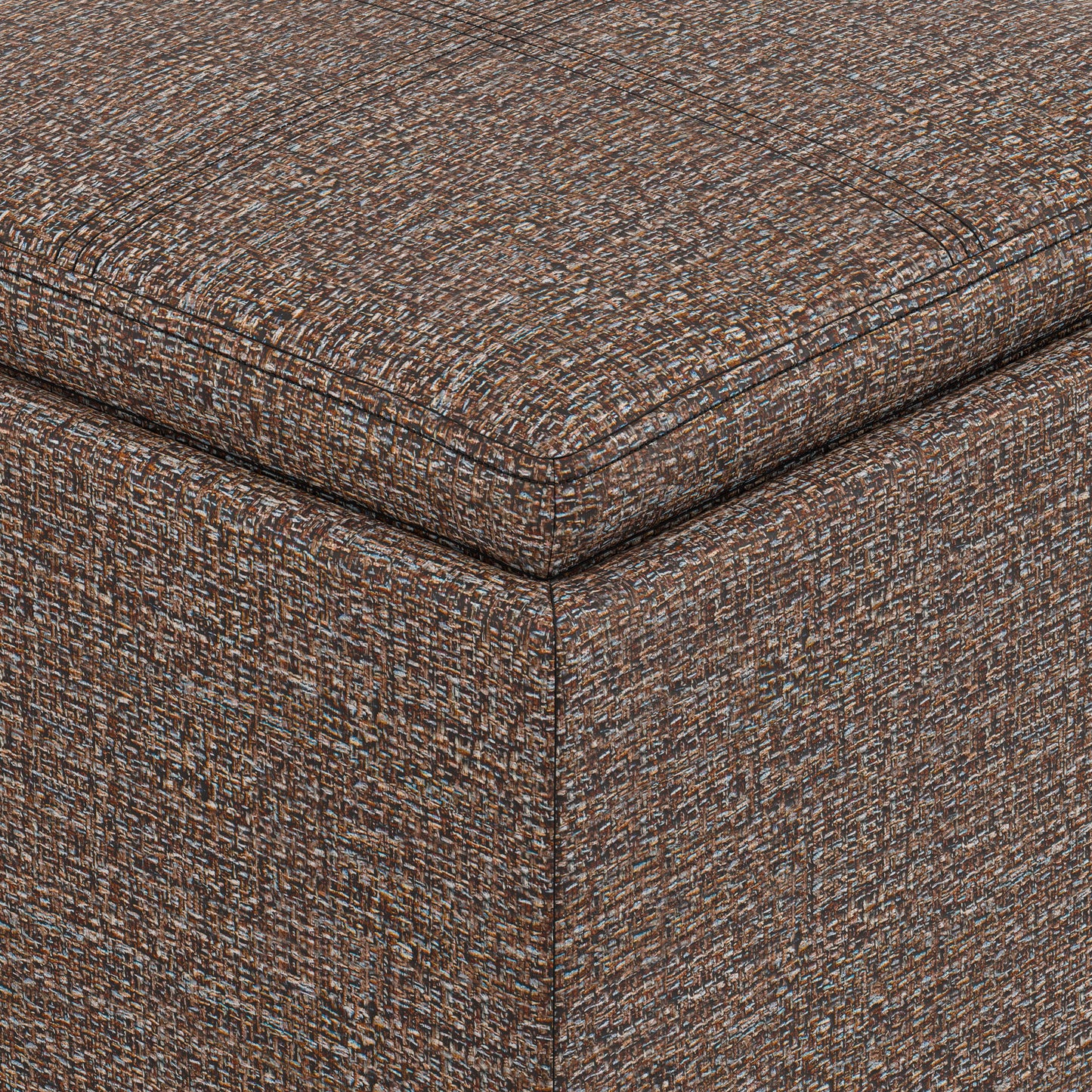 Rockwood Cube Storage Ottoman in Tweed
