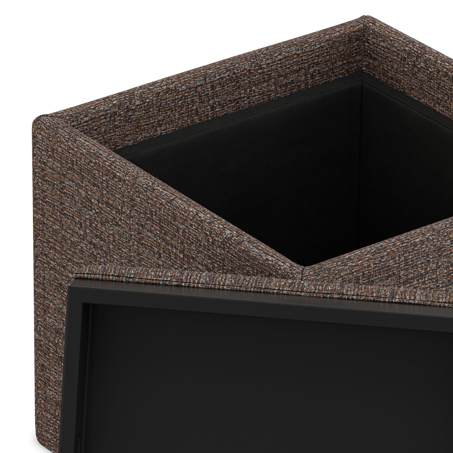 Rockwood Cube Storage Ottoman in Tweed
