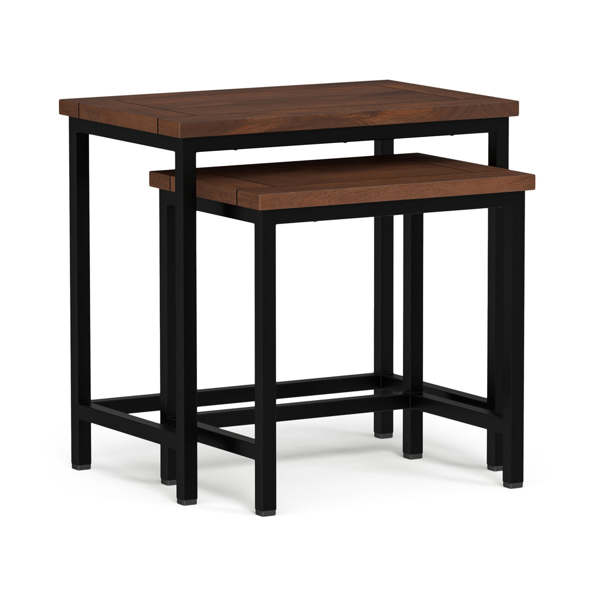 Dark Cognac Brown | Skyler 2 Pc Nesting Side Table in Mango