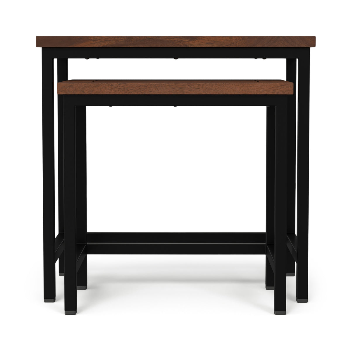 Dark Cognac Brown | Skyler 2 Pc Nesting Side Table in Mango