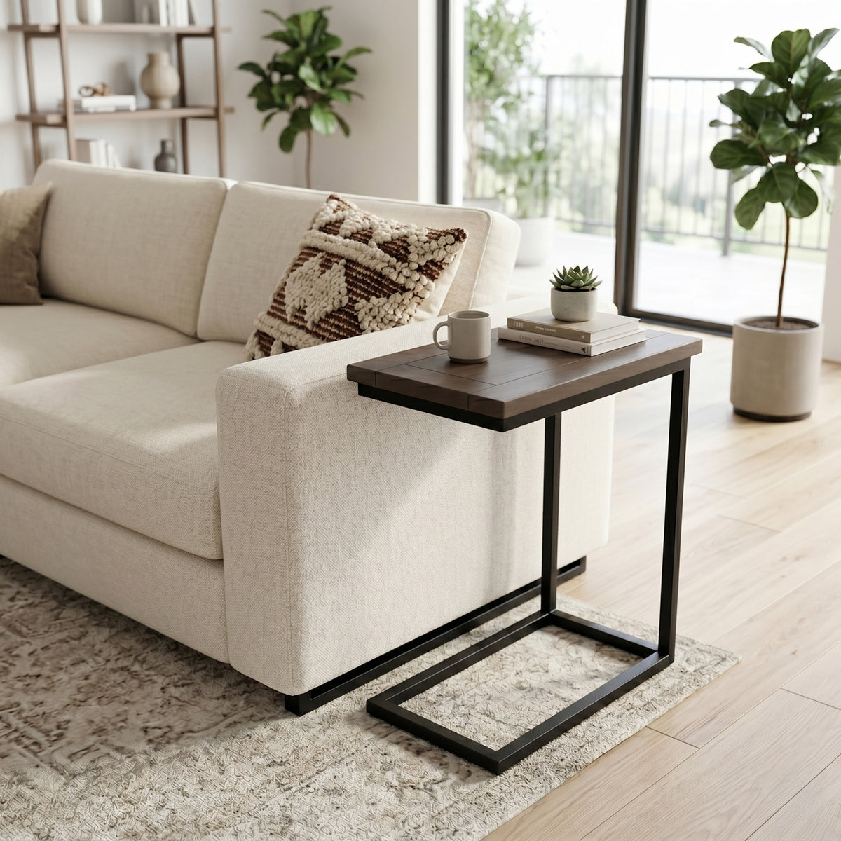Walnut Brown Black | Skyler C Side Table