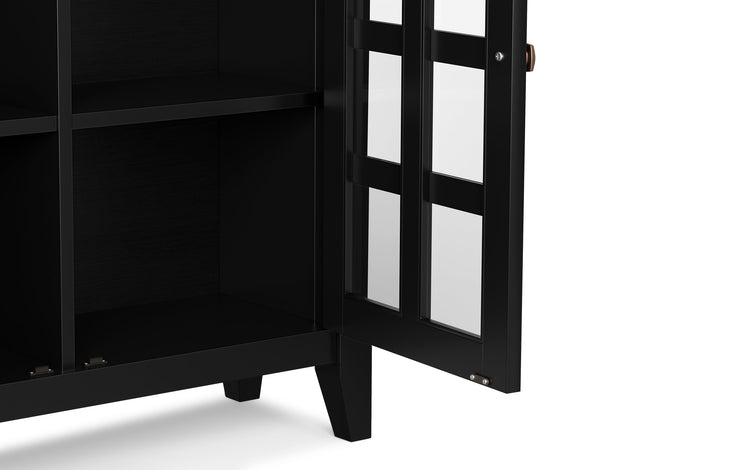 Black | Acadian 48-inch Storage Bench and 36-inch Cabinet