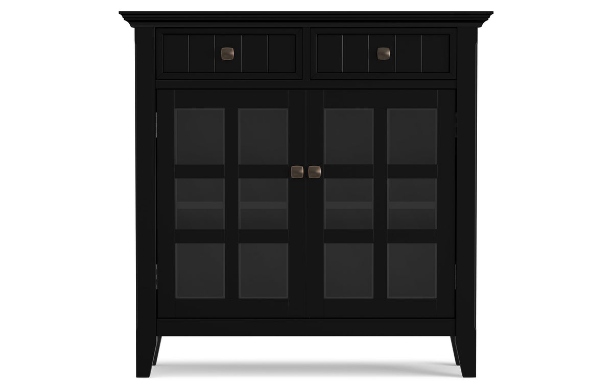 Black | Acadian 48-inch Storage Bench and 36-inch Cabinet