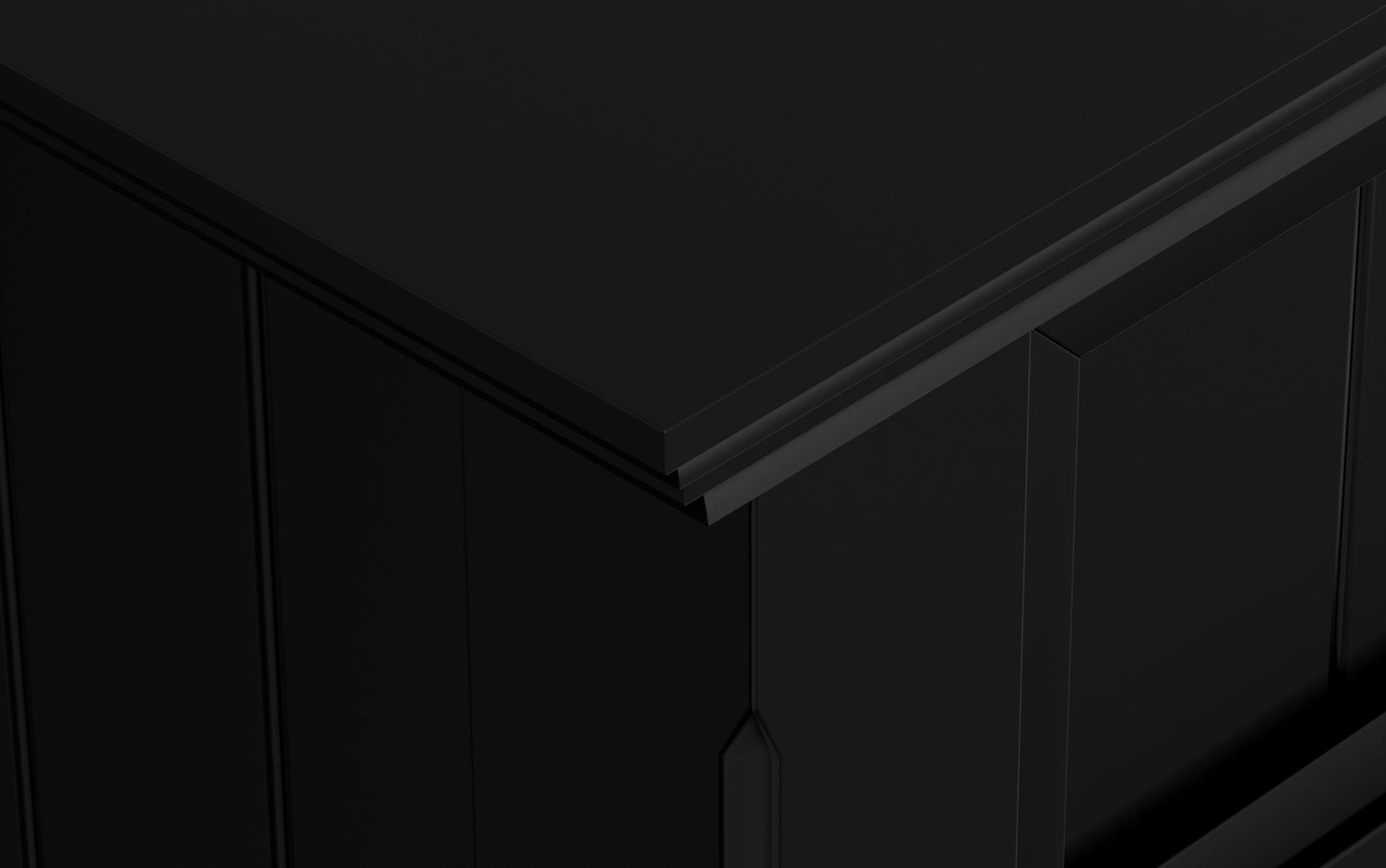Black | Acadian 48-inch Storage Bench and 36-inch Cabinet