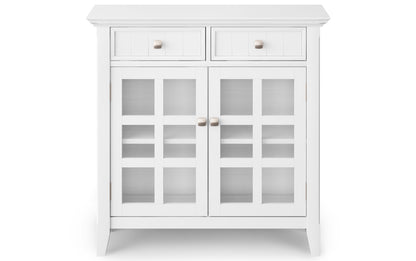 White | Acadian 48-inch Storage Bench and 36-inch Cabinet