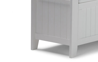 White | Acadian 48-inch Storage Bench and 36-inch Cabinet