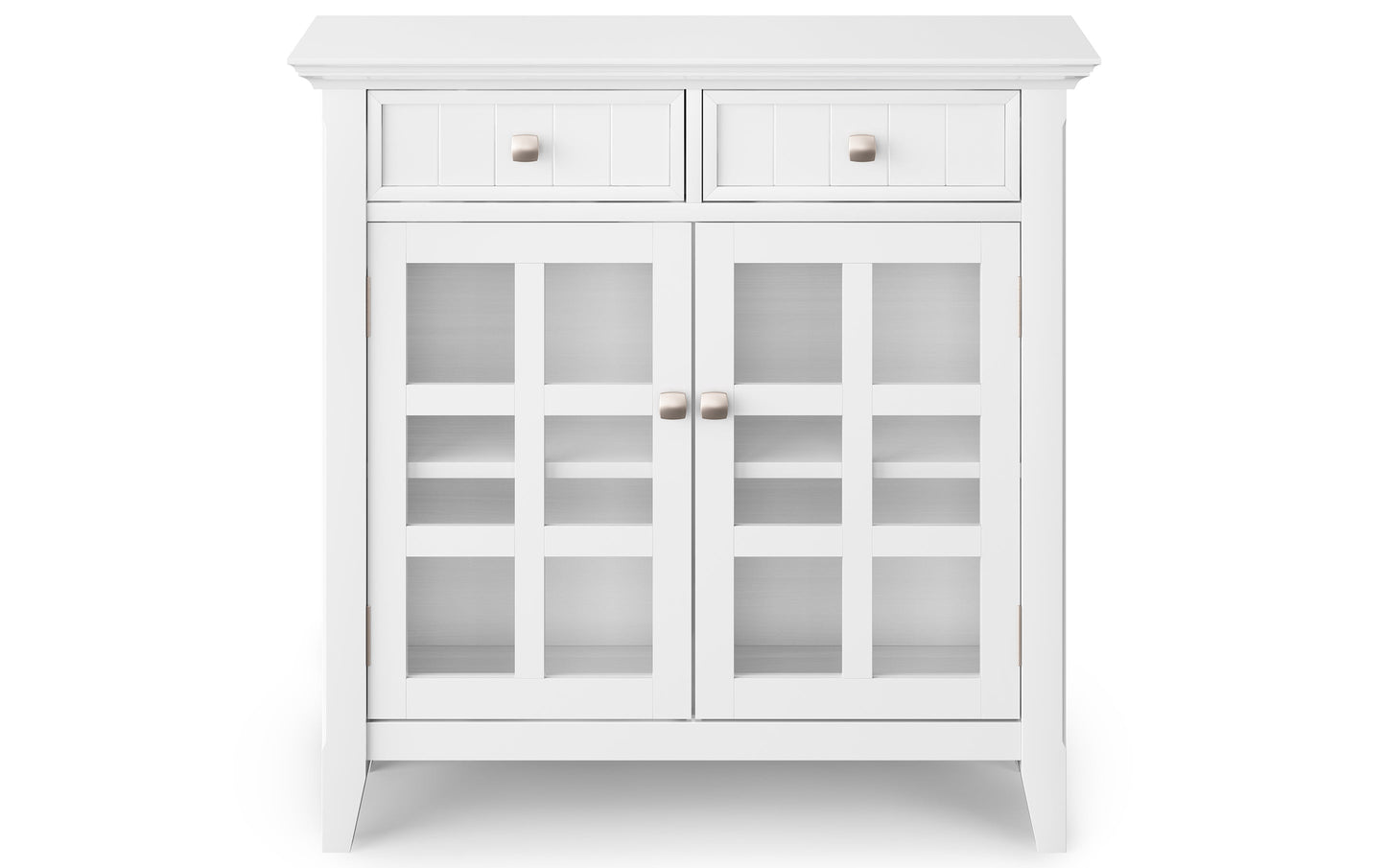White | Acadian 36-inch Storage Bench and 36-inch Cabinet