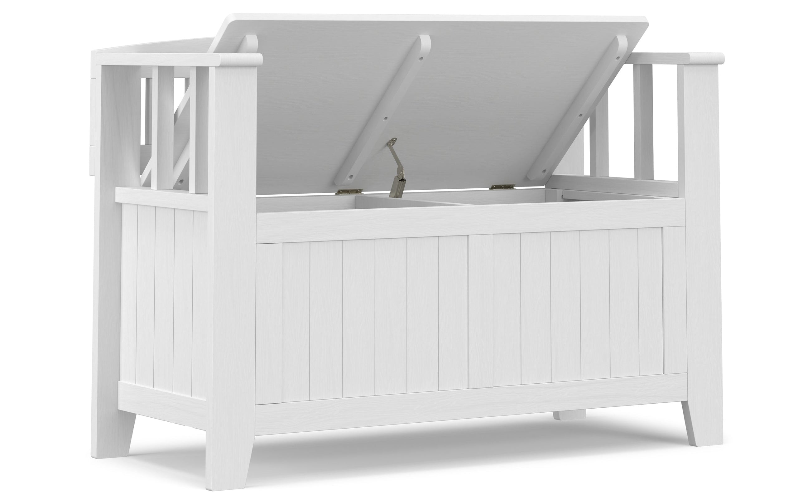 White | Acadian 36-inch Storage Bench and 36-inch Cabinet