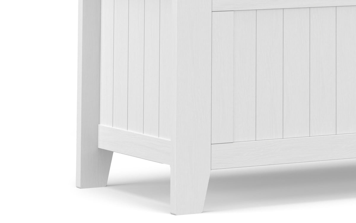 White | Acadian 36-inch Storage Bench and 36-inch Cabinet