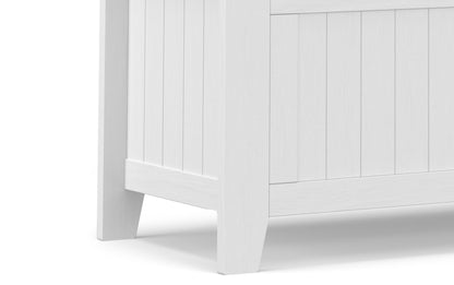 White | Acadian 36-inch Storage Bench and 36-inch Cabinet