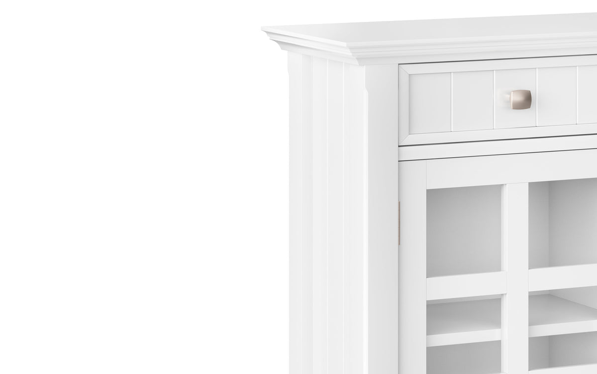 White | Acadian 36-inch Storage Bench and 36-inch Cabinet