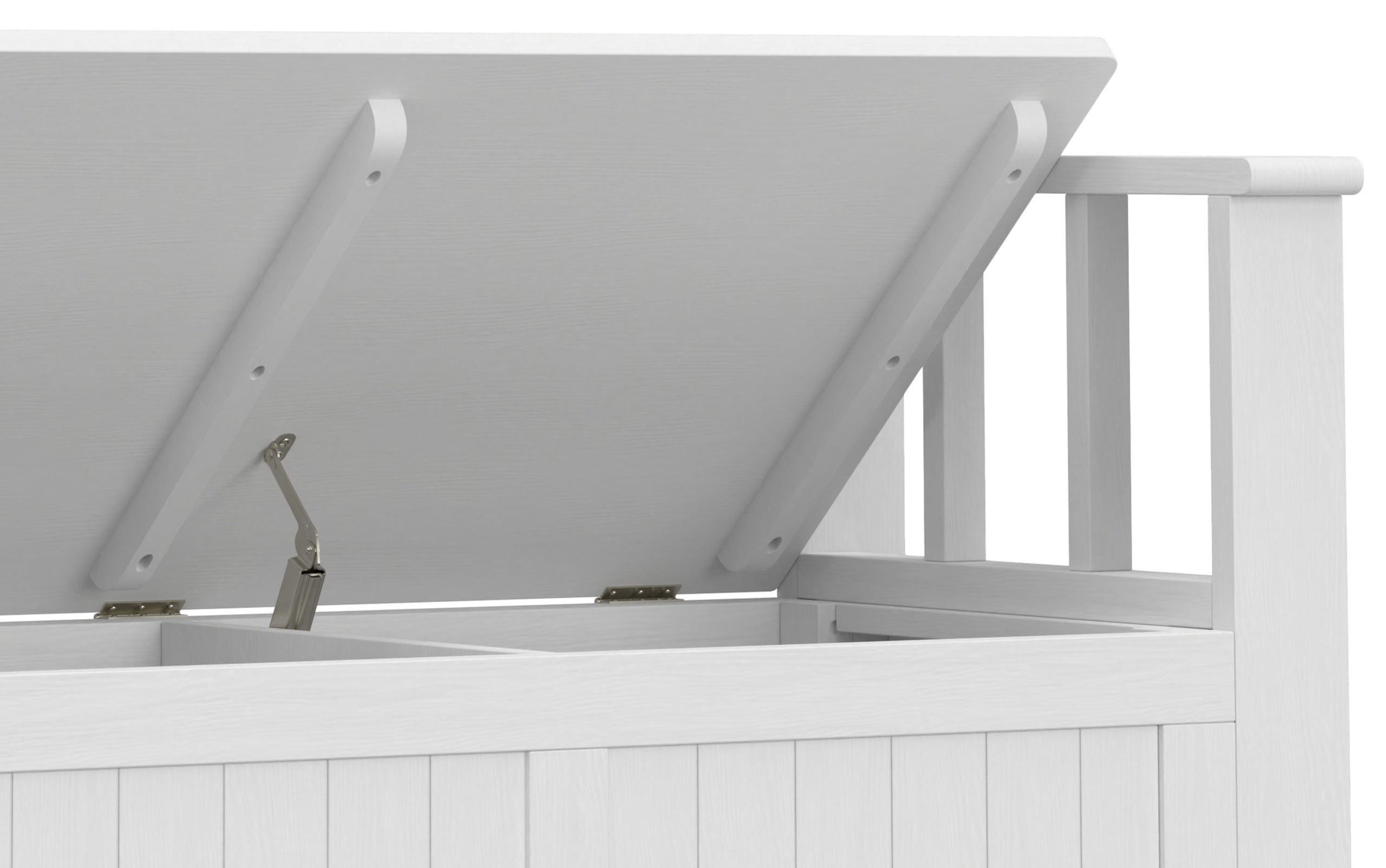 White | Acadian 36-inch Storage Bench and 36-inch Cabinet