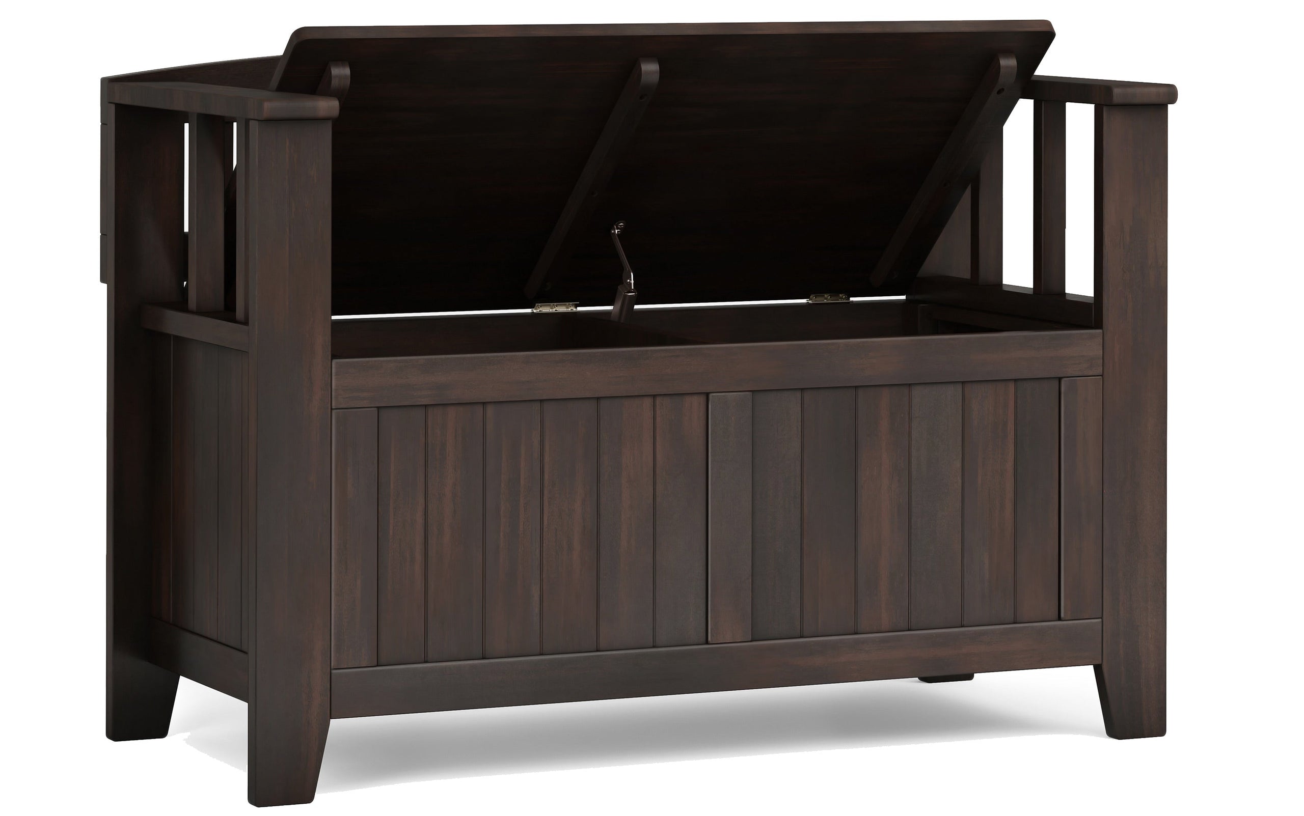 Brunette Brown | Acadian 36-inch Storage Bench and 32-inch Shoe Cabinet