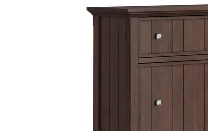 Brunette Brown | Acadian 36-inch Storage Bench and 32-inch Shoe Cabinet