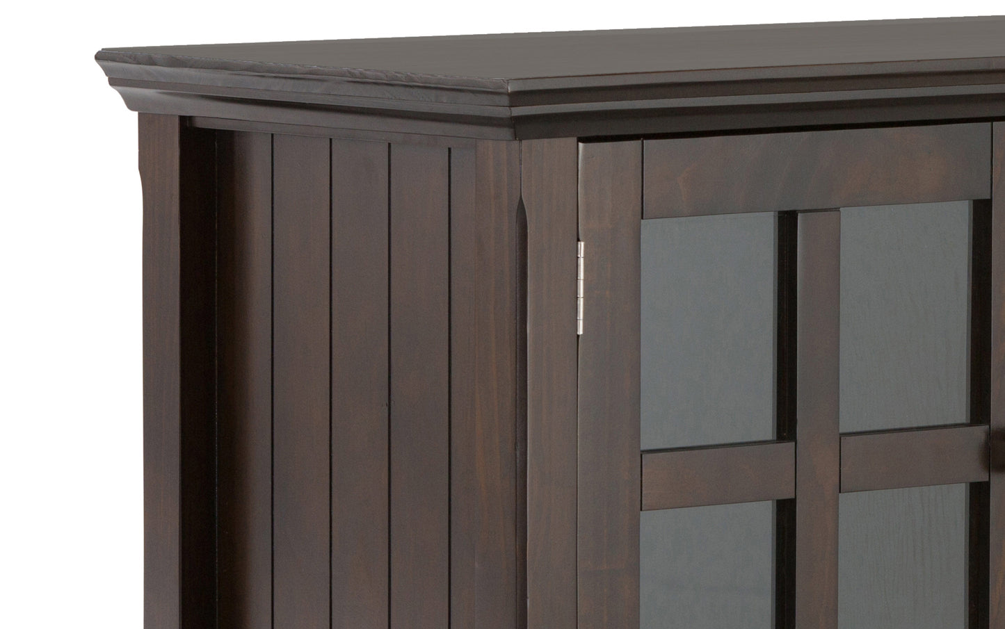 Brunette Brown | Acadian 60 inch TV Stand with 26 inch 5 Shelf Bookcases (Set of 3)