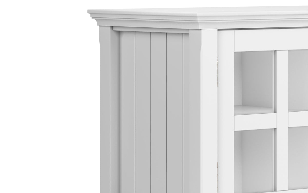 White | Acadian 60 inch TV Stand with 26 inch 5 Shelf Bookcases (Set of 3)