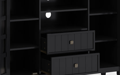 Acadian 53 inch Tall TV Stand with 26 inch 5 Shelf Bookcases (Set of 3)