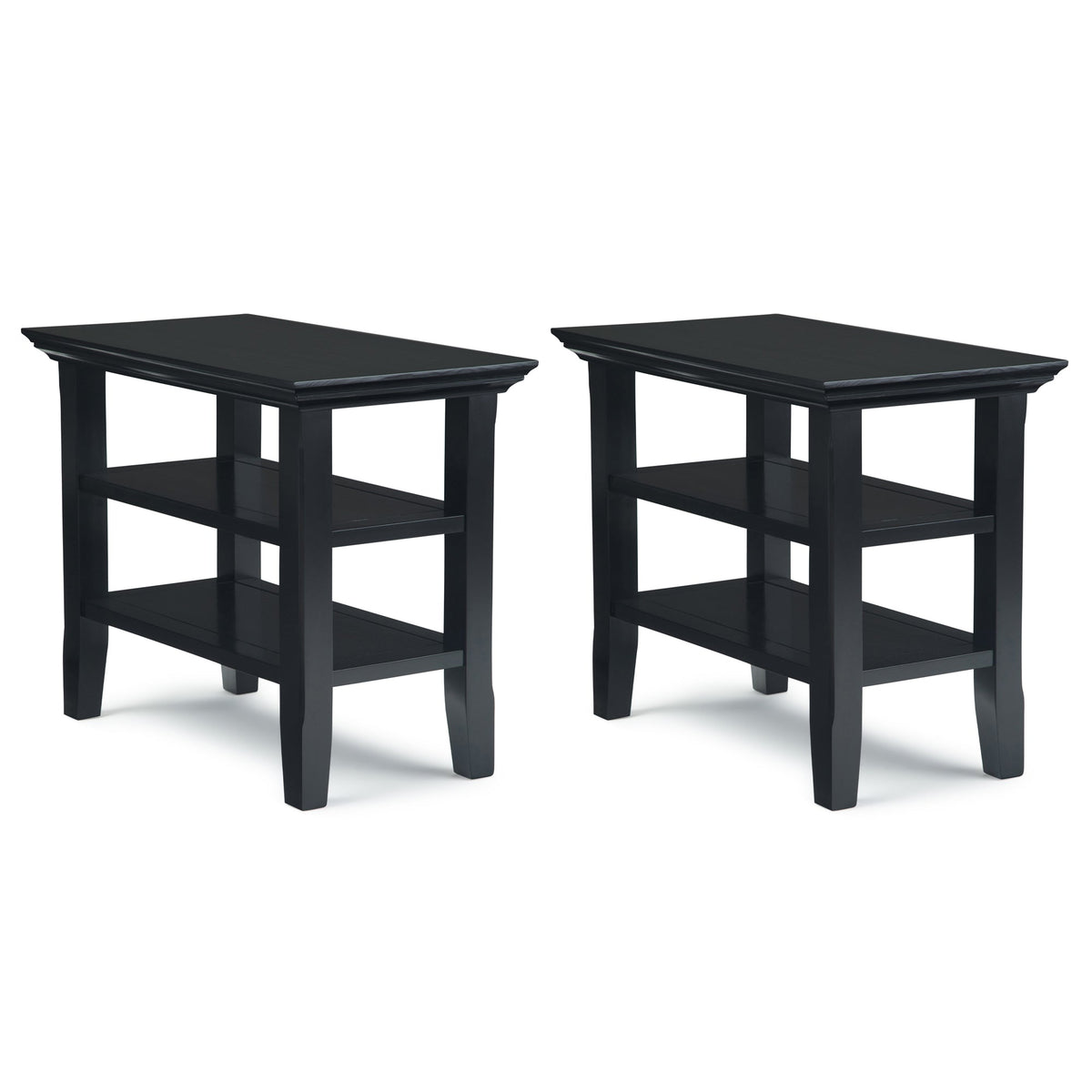 Black | Acadian 14 inch Narrow Side Table (Set of 2)