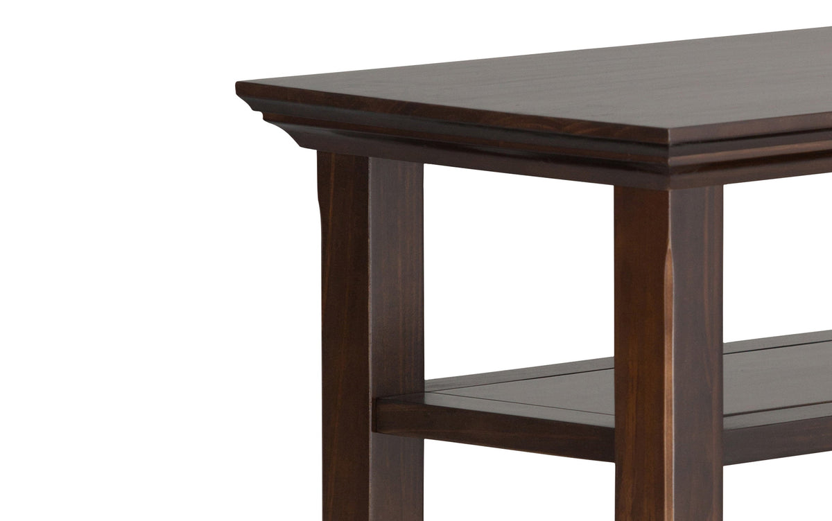 Brunette Brown | Acadian 14 inch Narrow Side Table (Set of 2)
