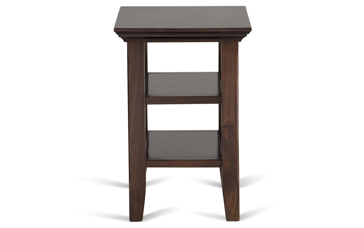 Brunette Brown | Acadian 14 inch Narrow Side Table (Set of 2)
