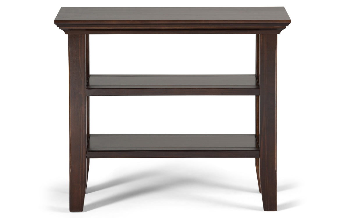 Brunette Brown | Acadian 14 inch Narrow Side Table (Set of 2)