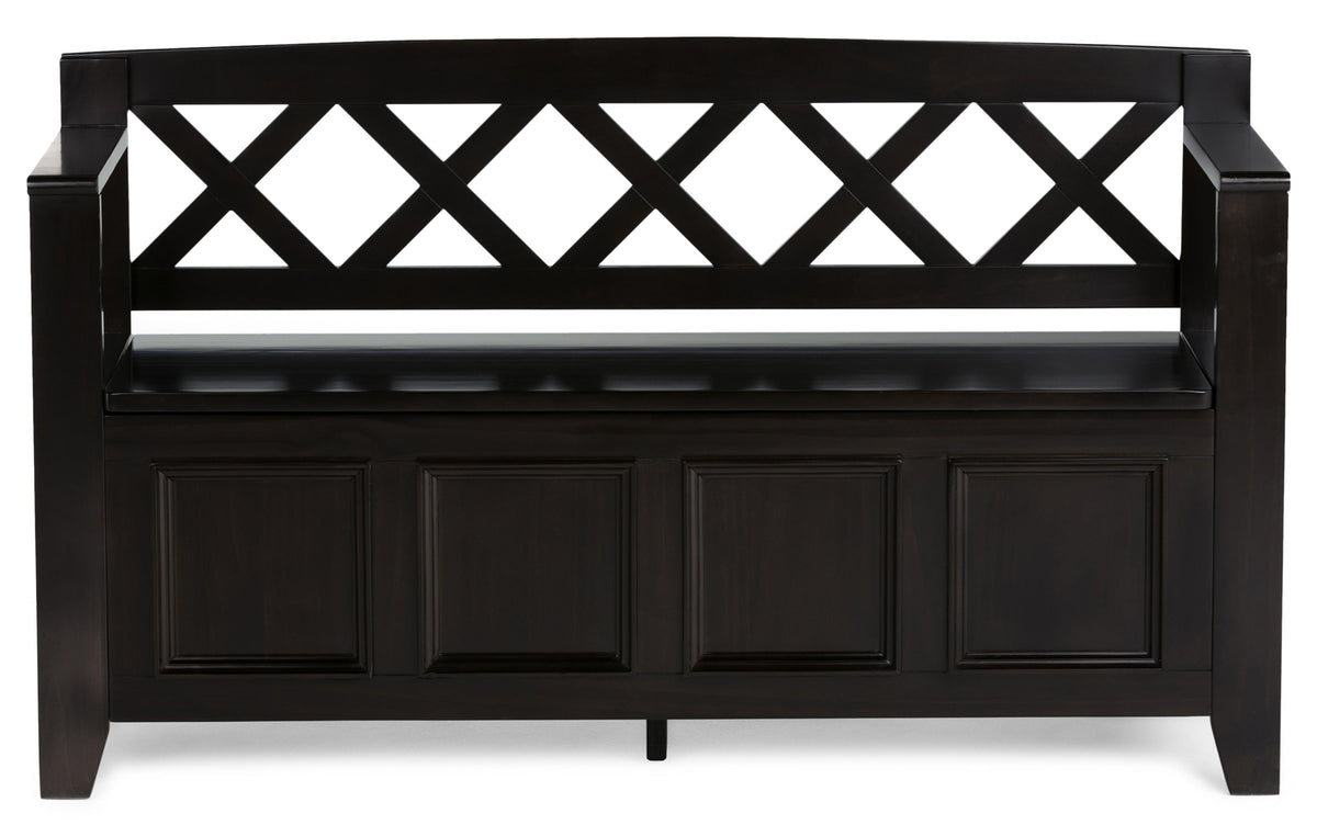 Hickory Brown | Amherst 48-inch Storage Bench and 36-inch Cabinet