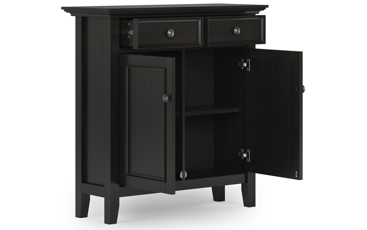 Hickory Brown | Amherst 48-inch Storage Bench and 36-inch Cabinet