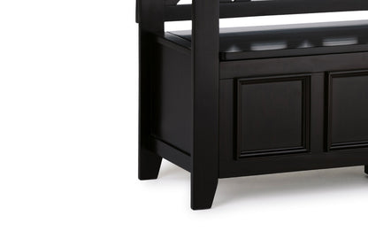 Hickory Brown | Amherst 48-inch Storage Bench and 36-inch Cabinet