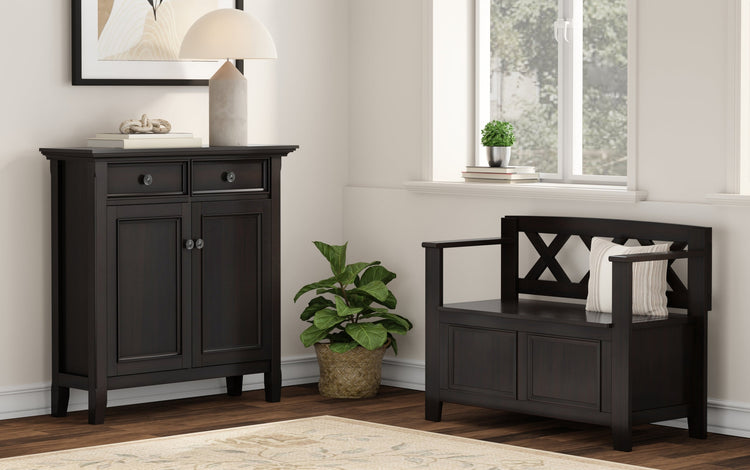 Amherst 36-inch Storage Bench and 36-inch Cabinet