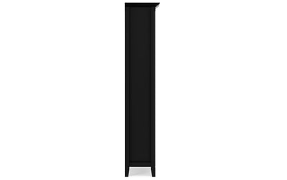 Black | Amherst 72 inch TV Stand with 24 inch 5 Shelf Bookcases (Set of 3)
