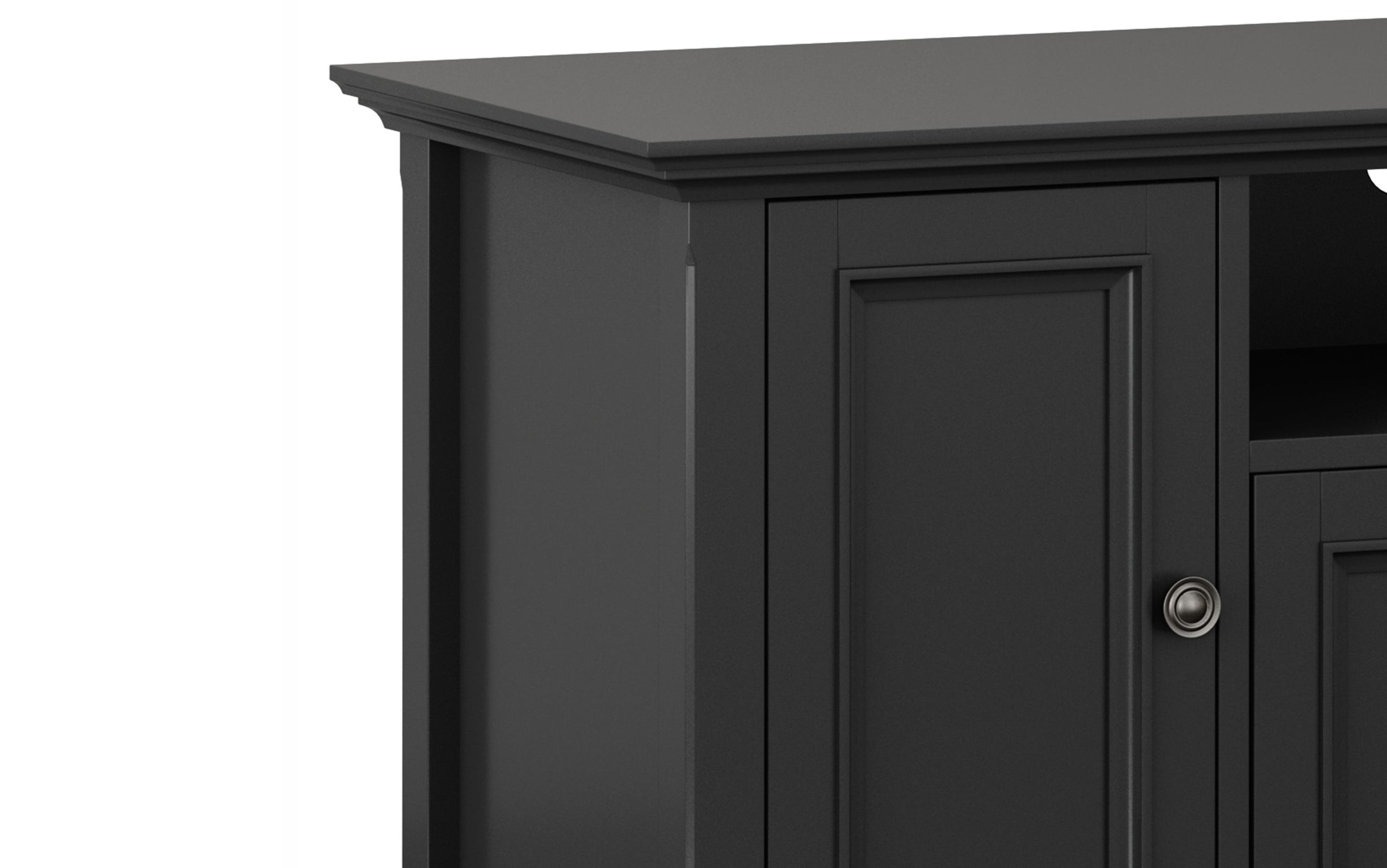 Black | Amherst 72 inch TV Stand with 24 inch 5 Shelf Bookcases (Set of 3)