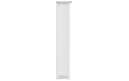 White | Amherst 72 inch TV Stand with 24 inch 5 Shelf Bookcases (Set of 3)