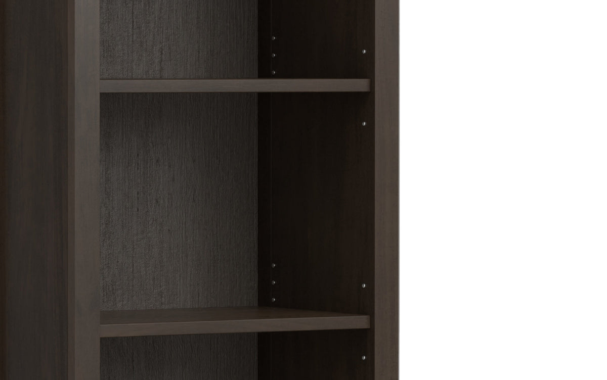 Hickory Brown | Amherst Solid Wood 54 inch Desk with 24 inch Bookcases (Set of 3)