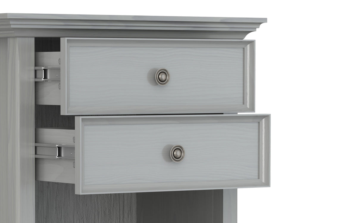 Fog Grey | Amherst 24 inch Bedside Table (Set of 2)