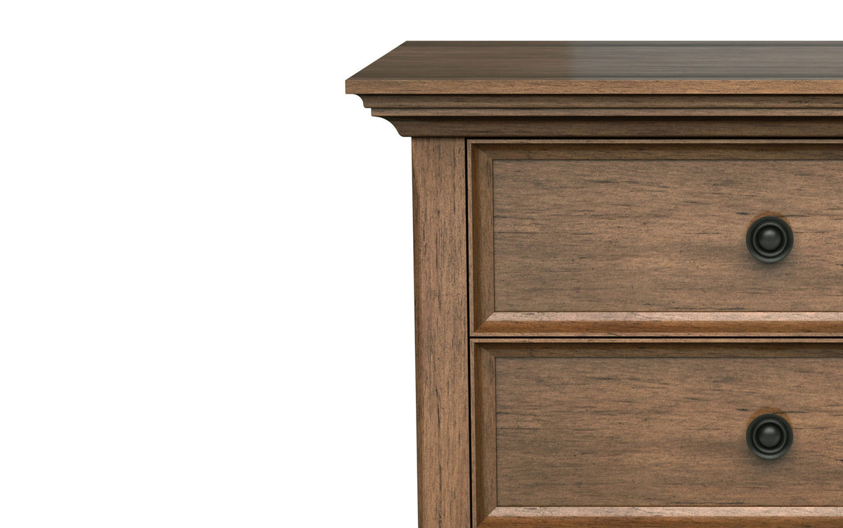 Rustic Natural Aged Brown | Amherst 24 inch Bedside Table (Set of 2)