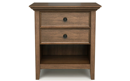 Rustic Natural Aged Brown | Amherst 24 inch Bedside Table (Set of 2)