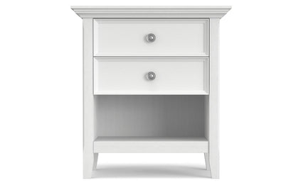 White | Amherst 24 inch Bedside Table (Set of 2)