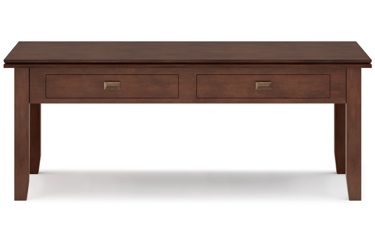 Russet Brown | Artisan 46 inch Coffee Table with 14 inch End Tables (Set of 3)