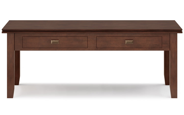 Russet Brown | Artisan 46 inch Coffee Table with 14 inch End Tables (Set of 3)