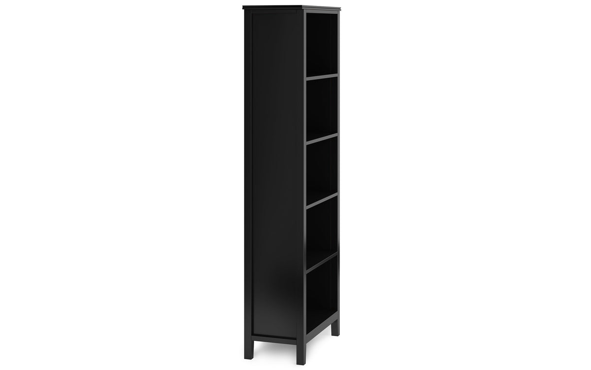 Black | Artisan 72 inch TV Stand with 26 inch 5 Shelf Bookcases (Set of 3)