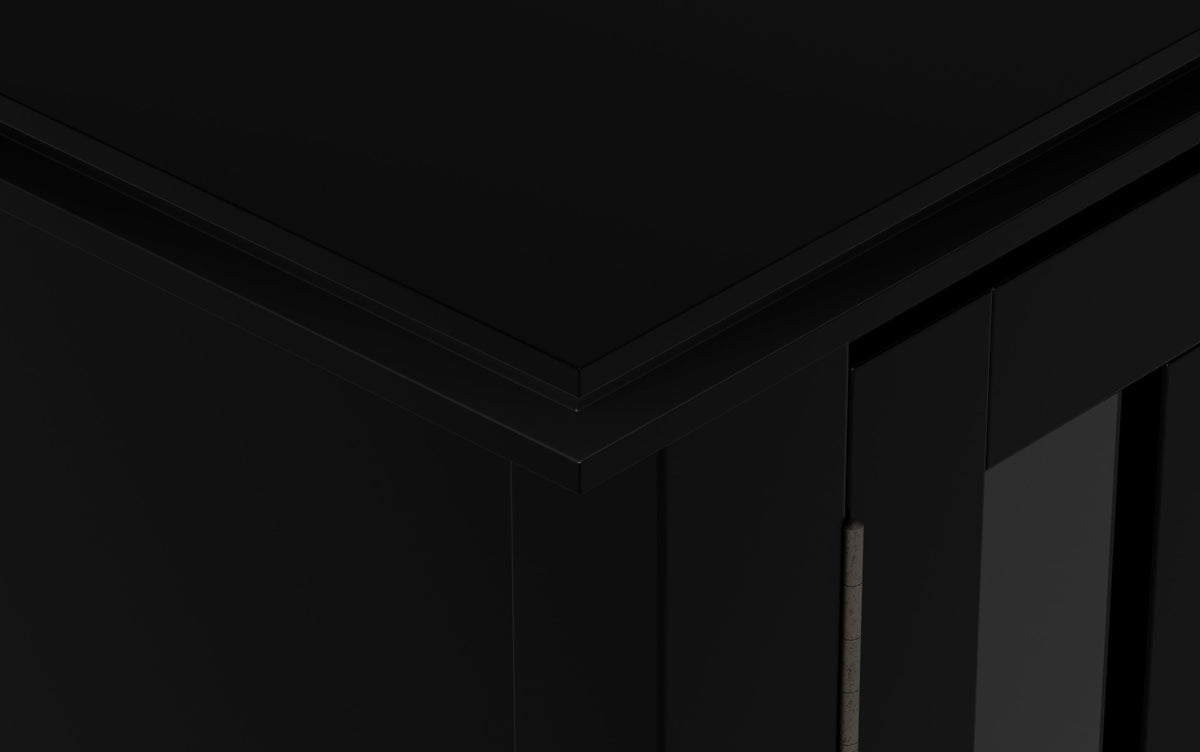 Black | Artisan 72 inch TV Stand with 26 inch 5 Shelf Bookcases (Set of 3)