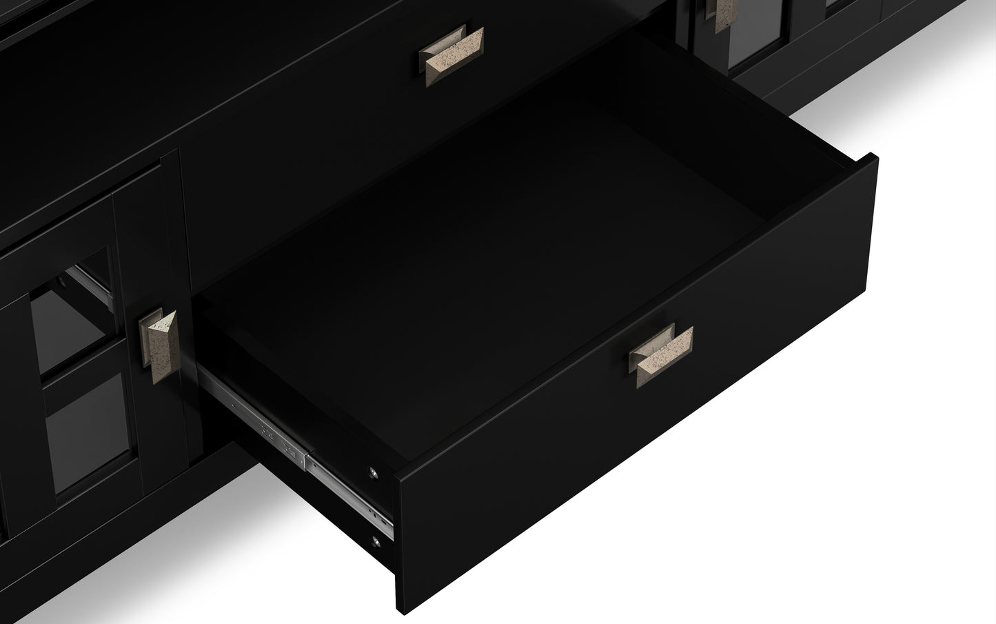 Black | Artisan 72 inch TV Stand with 26 inch 5 Shelf Bookcases (Set of 3)