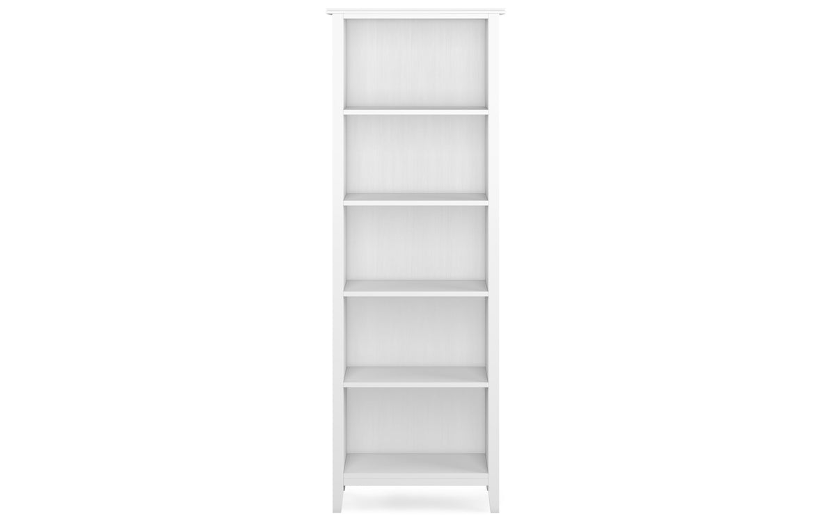 White | Artisan 72 inch TV Stand with 26 inch 5 Shelf Bookcases (Set of 3)